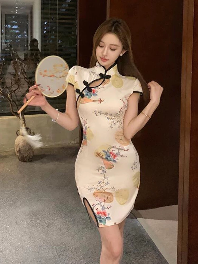 Confessions cross over qipao dress Q211 images